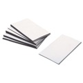 Paper Clips, Binder Clips, & Fasteners | ZEUS BAU66200 2 in. x 3.5 in. Adhesive Coated Business Card Magnets - White (25/Pack) image number 1