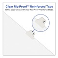 Office Jansan | Avery 01070 11 x 8.5 Preprinted Legal Exhibit 70 Side Tab Index Dividers - White (25/Pack) image number 1