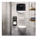 Paper & Dispensers | Scott 09506 17.5 in. x 2.25 in. x 13.25 in. Personal Seat Cover Dispenser - Black image number 4