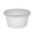 Food Trays, Containers, and Lids | Pactiv Corp. YL2512 4.55 in. x 2.45 in. x 2.45 in. 12 oz. Newspring DELItainer Plastic Microwavable Container - Clear (240/Carton) image number 0