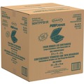 Food Trays, Containers, and Lids | Dart 90HTPFB1R 9.01 in. x 9.4 in. x 3.1 in. Insulated Foam Hinged Lid Containers - Black (200/Carton) image number 2
