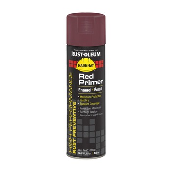 Rust-Oleum Hard Hat 15 oz High Performance V2100 System Enamel Spray Primer - Flat Red (6/Carton)