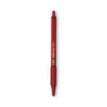  | BIC SCSM11 RED Medium 1 mm Soft Feel Retractable Ballpoint Pen - Red (1-Dozen) image number 2