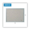  | MasterVision FB0470608 24 in. x 18 in. Designer Fabric Bulletin Board - Gray Fabric/Gray Frame image number 4
