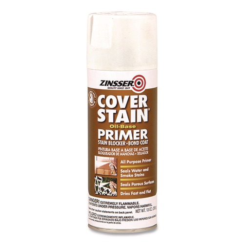 Office Jansan | Rust-Oleum 3608 13 oz. Aerosol Can Interior/Exterior Cover Stain Oil-Based Spray Primer - Flat White (6/Carton) image number 0