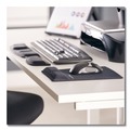 Office Furniture Accessories | Fellowes Mfg Co. 9182801 13.75 in. x 3.37 in. Memory Foam Keyboard Palm Support - Black image number 3