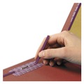 Office Jansan | Smead 26860 6 SafeSHIELD Fasteners 2 in. Expansion 2 Dividers Letter Size End Tab Pressboard Classification Folders - Red (10/Box) image number 2