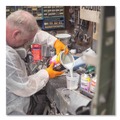 Disposable Gloves | Ammex GWON44100 8 mil Heavy-Duty Industrial Powder-Free Nitrile Gloves - Medium, Orange (1000/Carton) image number 2