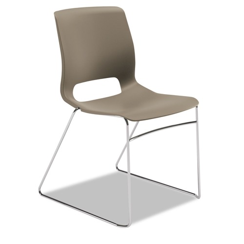  | HON HMS1.N.SD.Y Motivate Supports Up to 300 lbs. High-Density Stacking Chairs - Shadow/Chrome (4/Carton) image number 0