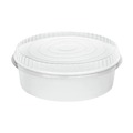 Cups and Lids | Karat FP-PSBL203-OPS Plastic Lid for 48 oz. Food Bucket - Clear (270/Carton) image number 2