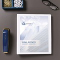 Office Jansan | Avery 19551 11 in. x 8.5 in. 3 Rings 0.5 in. Capacity Showcase Economy View Binders with Slant Rings - White image number 2