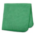 Cleaning Cloths | Rubbermaid Commercial 1820582 16 in. x 16 in. Microfiber Cleaning Cloths - Green (24/Pack) image number 1