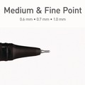 Pens | TOPS PEN12185 Assorted Point Sizes PENTONIC Stick Gel Pen - Assorted Ink Colors/Black Barrel (12/Pack) image number 4