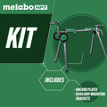 Bases and Stands | Metabo HPT UU240F Heavy Duty Universal Miter Saw Stand image number 1