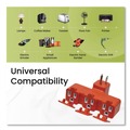 Office Electronics & Batteries | GoGreen Power GG-03431OR 3-Outlet Tri Tap Adapter with Covers, Orange image number 5