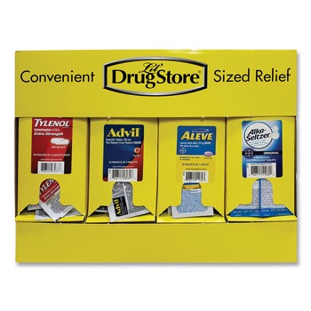 Lil' Drugstore Plastic Case Single-Dose Medicine Dispenser - Yellow