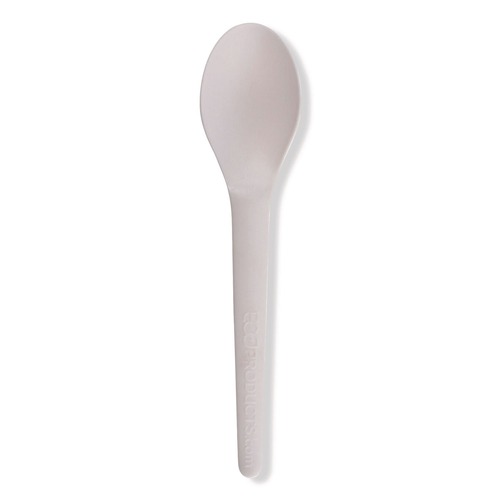 Cutlery | Eco-Products EP-S013 Plantware 6 in. Renewable and Compostable Spoon (1000/Carton) image number 0