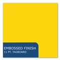File Folders | Roaring Spring 54125 Accommodates (100) 11 in. x 8.5 in. Sheets Pocket Folder with Prongs - Yellow (250/Carton) image number 6