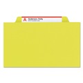 Office Jansan | Smead 19098 Eight SafeSHIELD Fasteners 3 Dividers Eight-Section Pressboard Top Tab Classification Folders - Legal Size, Yellow (10/Box) image number 2