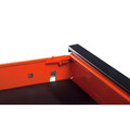 Tool Carts | Sunex 8035XTOR 3 Drawer Slide Top Utility Cart with Power Strip (Orange) image number 4