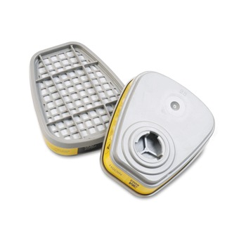 3M Respirator Cartridge for Certain Organic Vapors and Acid Gases (2/Pack)
