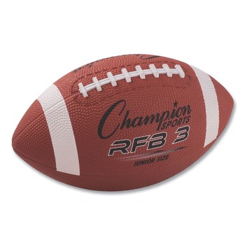 Champion Sports Junior Size Rubber Sports Ball For Football - Brown
