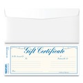 Office & Office Supplies | Rediform 98002 8.5 in. x 3.67 in. Gift Certificates with Envelopes - Blue/Gold with Blue Border (25/Pack) image number 0