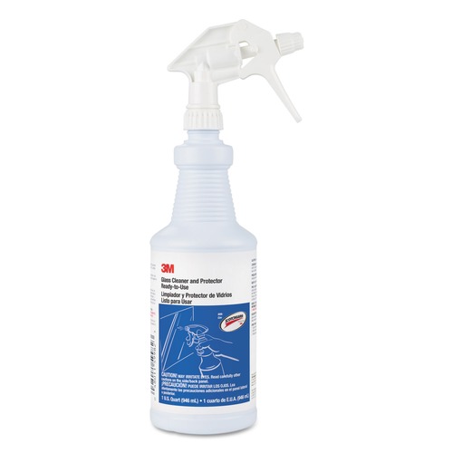  | 3M 85788 32 oz. Spray Bottle Ready-to-Use Glass Cleaner with Scotchgard Apple (12/Carton) image number 0