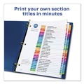 Office Jansan | Avery 11129 Ready Index 11 in. x 8.5 in. 31-Tab 1 to 31 Customizable TOC Multicolor Tab Dividers - White/Traditional Color Tabs (1-Set) image number 3