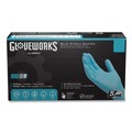 Disposable Gloves | Ammex INPF42100 5 mil Industrial Powder-Free Nitrile Gloves - Small, Blue (1000/Carton) image number 1