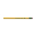 Pencils | Dixon 133080002 Ticonderoga Beginners HB (#2) Woodcase Pencil with Eraser and Microban - Black Lead/Yellow Barrel (12/Pack) image number 4