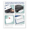 Office Jansan | Avery 11134 Ready Index 11 in. x 8.5 in. 10-Tab Customizable TOC 1 to 10 Tab Dividers - Black/White (1-Set) image number 7