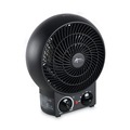 Space Heaters | Alera ALEHEFF10B 1500 Watts 8.25 in. x 4.37 in. x 9.5 in. Heater Fan - Black image number 1