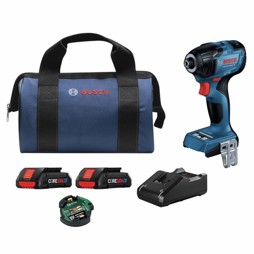 Impact Drivers | Factory Reconditioned Bosch GDR18V-1860CB25-RT 18V Brushless Lithium-Ion 1/4 in. Hex Cordless Connected-Ready Impact Driver Kit (4 Ah) image number 0