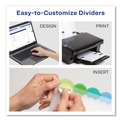 Office Jansan | Avery 11201 11 in. x 8.5 in. 8-Tab Insertable Style Edge Tab Plastic Dividers - Translucent (1-Set) image number 7