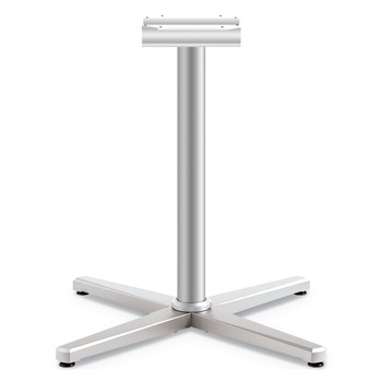 HON 32 in. x 32 in. x 28 in. Arrange X-Leg Base for 42 in. to 48 in. Tops - Silver