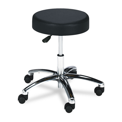  | Safco 3431BL Pneumatic Lift Height-Adjustable Lab Stools, 17-22, Black image number 0