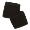 Cooling Gear | Ergodyne 12402 Chill-Its 6500 One Size Fits Most Cotton Terry Wrist Cloth Sweatband - Black image number 0