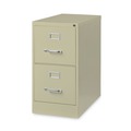 Office Filing Cabinets & Shelves | Alera 26126 15 in. x 26.5 in. x 28.37 in. Letter-Size Two-Drawer Economy Vertical File - Putty image number 1