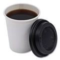 Cups and Lids | Boardwalk BWKHOTBL1020 Hot Cup Lids for 10 oz. to 20 oz. Hot Cups - Black (1000/Carton) image number 2