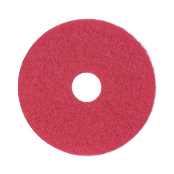 Boardwalk BWK4014RED 14 in. dia. Buffing Floor Pads - Red (5/Carton)