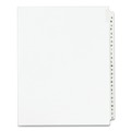 Office Jansan | Avery 01400 11 in. x 8.5 in. 26-Tab A to Z Avery Style Preprinted Legal Exhibit Side Tab Index Dividers - White (1-Set) image number 1