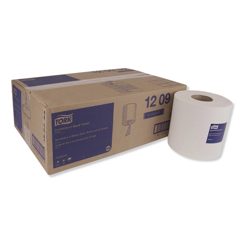 Paper Towels and Napkins | Tork 120932 Centerfeed 7.6 x 11.8 2-Ply Hand Towel - White (6/Carton) image number 0