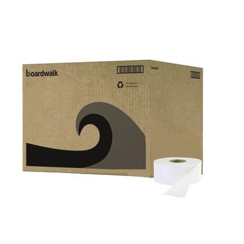 Boardwalk SOD410320 3.2 in. x 525 ft. 2 Ply Septic Safe Jumbo Roll Bathroom Tissue - White (12/Carton)