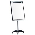  | MasterVision EA48066720 MVI Series 30 in. x 41 in. Magnetic Mobile Easel - White/Black image number 1