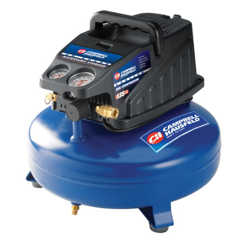 Portable Air Compressors | Campbell Hausfeld FP2080 1.0 HP 4 Gallon Oil-Free Pancake Air Compressor image number 0