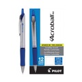 Pens | Pilot 31911 Acroball Pro Advanced Ink Medium 1 mm Hybrid Gel Pen - Blue Ink/Silver/Blue Barrel (1-Dozen) image number 2