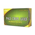 Office Jansan | Alliance 21405 1 lbs. Box Size 117B 0.06 in. Gauge Pale Crepe Gold Rubber Bands - Golden Crepe (1-Box) image number 2