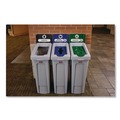 Bulk Savings Pricing 3 | Rubbermaid Commercial 2185051 Slim Jim Recycling Station Kit 1-Stream Compost 23 gal Plastic Green/Gray image number 4