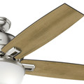 Ceiling Fans | Hunter 53335 52 in. Donegan Brushed Nickel Ceiling Fan with Light image number 4